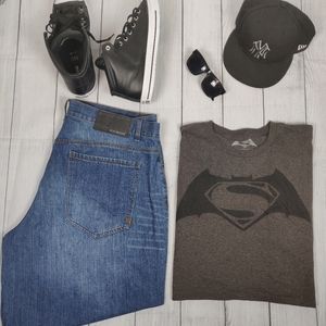 *HP* Dawn of Justice Mens T-shirt Grey 2XL